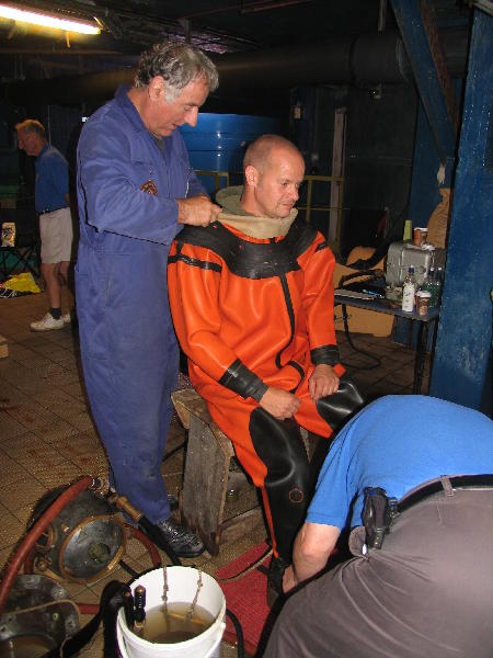Adrian dressing Ian Smith