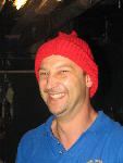 Gary modelling red "William Walker" hat Gary modelling red "William Walker" hat