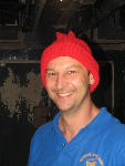Gary modelling red "William Walker" hat Gary modelling red "William Walker" hat